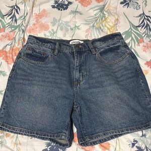 RSQ Classic High-Rise Denim Shorts - Medium Blue